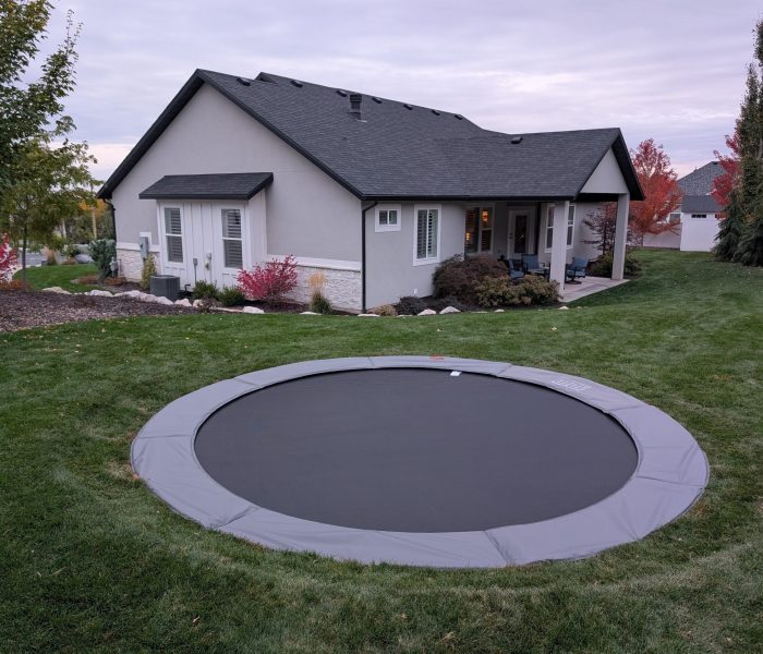 in-ground trampoline installed